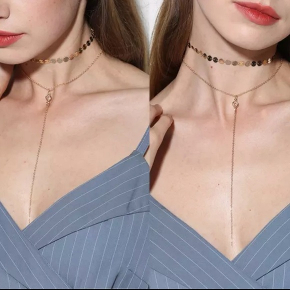 Jewelry - Layered Coin/Sequin Choker